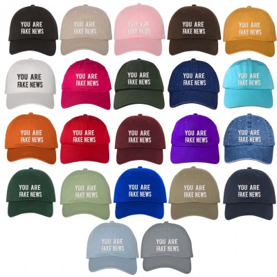 You Are Fake News Embroidered Dad Hat Baseball Cap  Many Styles  eb-42534085